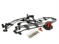 Kit d'allumage avec câbles haute tension, bougies, rotor et tête de distributeur pour Porsche 911 3.2L 1985-89 - 91160201103, 91160201203, 91160201120, 93060290202, 93060291900